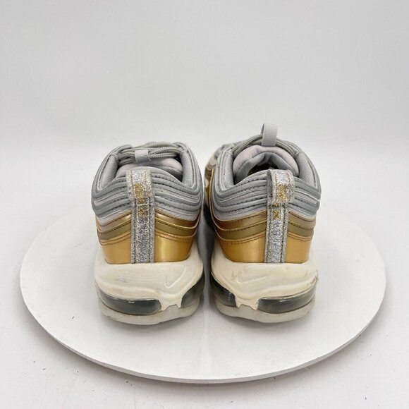 Nike Air Max 97 Women Size 9.5 AQ4137-001 Vast Gold Metallic Gray Training Shoe - Picture 6 of 12
